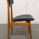 Series of 4 vintage chairs from the 50s/60s