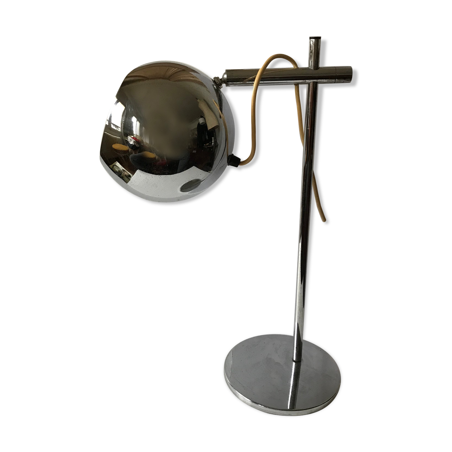 Lampe en chrome 1970