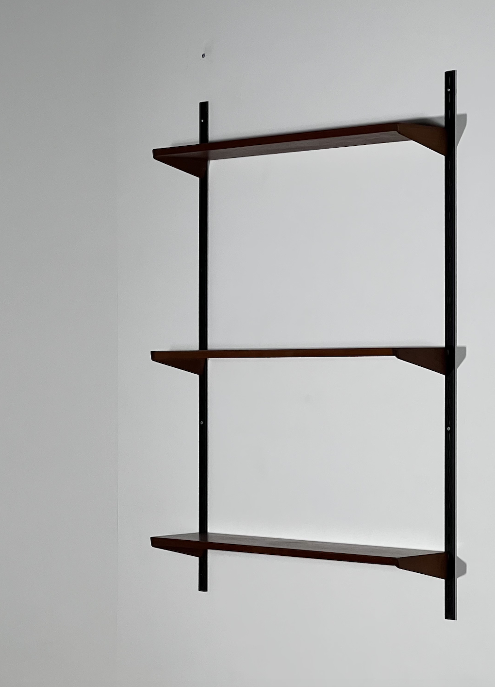 Set of 3 teak shelves by Kai Kristiansen for Feldballes Møbler 60s