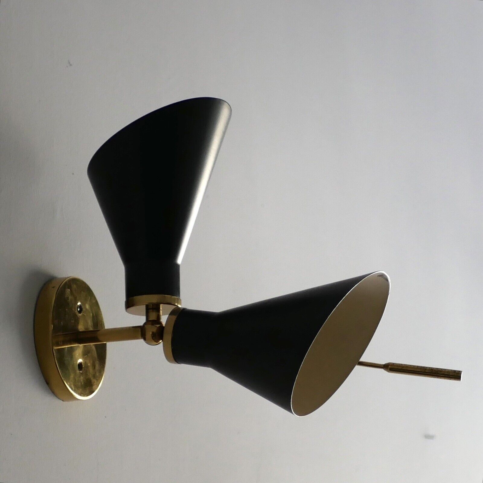 Applique murale italienne en laiton des années 1950 – Modèle 131 de Gino Sarfatti Arteluce - Design