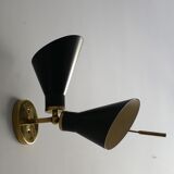 Applique murale italienne en laiton des années 1950 – Modèle 131 de Gino Sarfatti Arteluce - Design