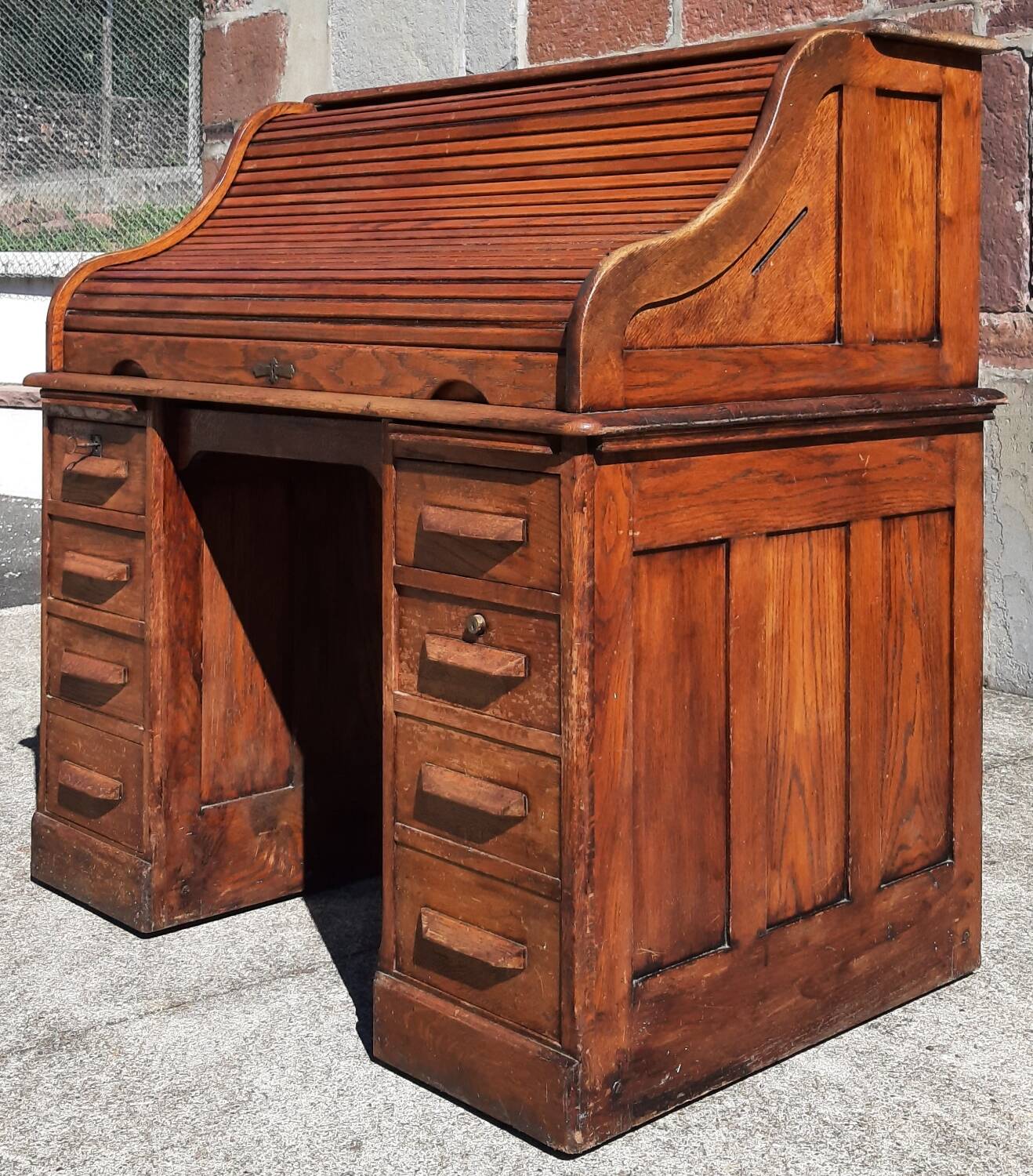 American "Roll Top" desk in oak.