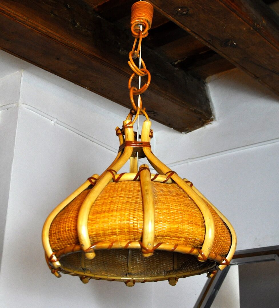 Rattan hanging France 1960