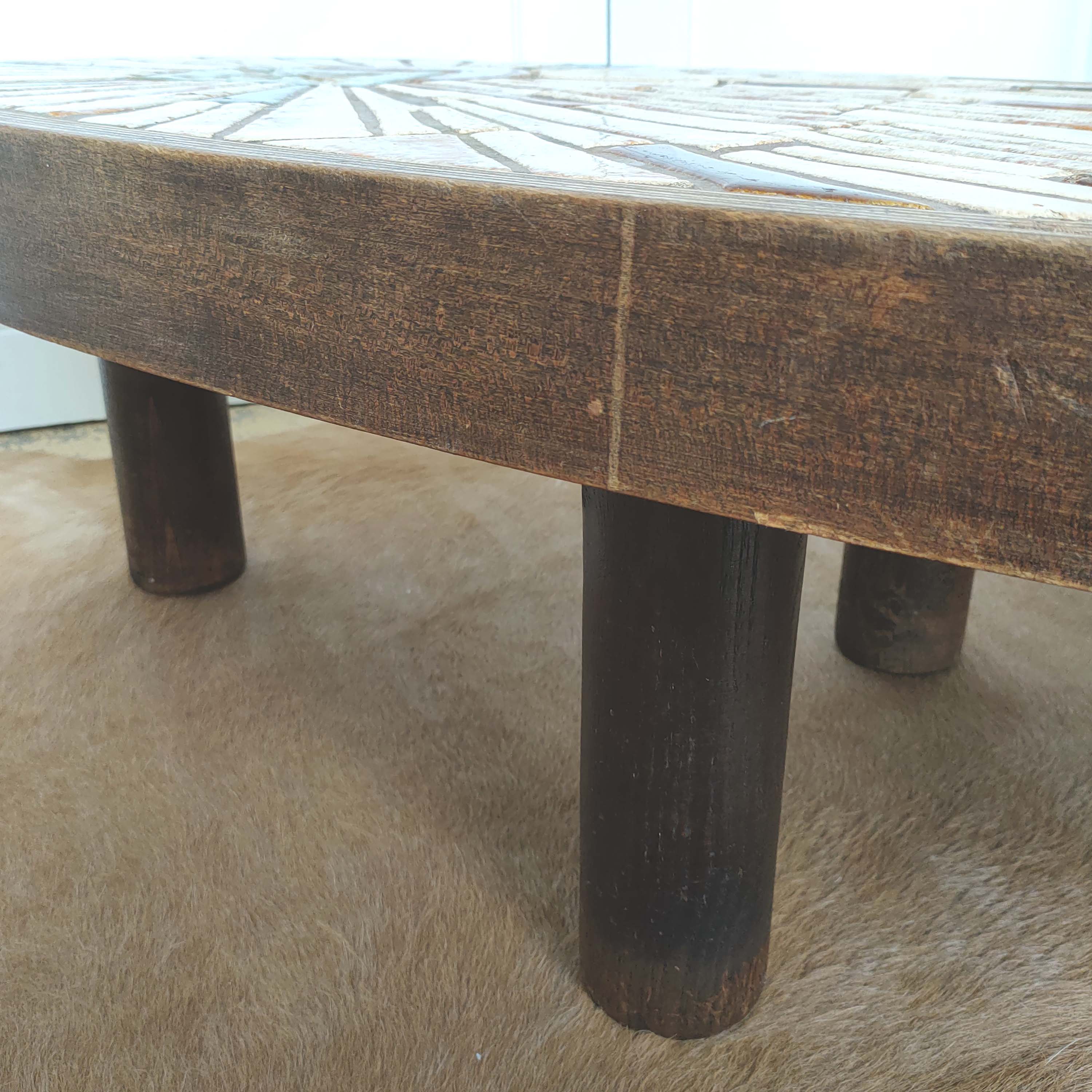 Ceramic coffee table Soleil Vallauris Barrois