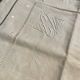 New linen pillowcase embroidered CV day scale, pastilles
