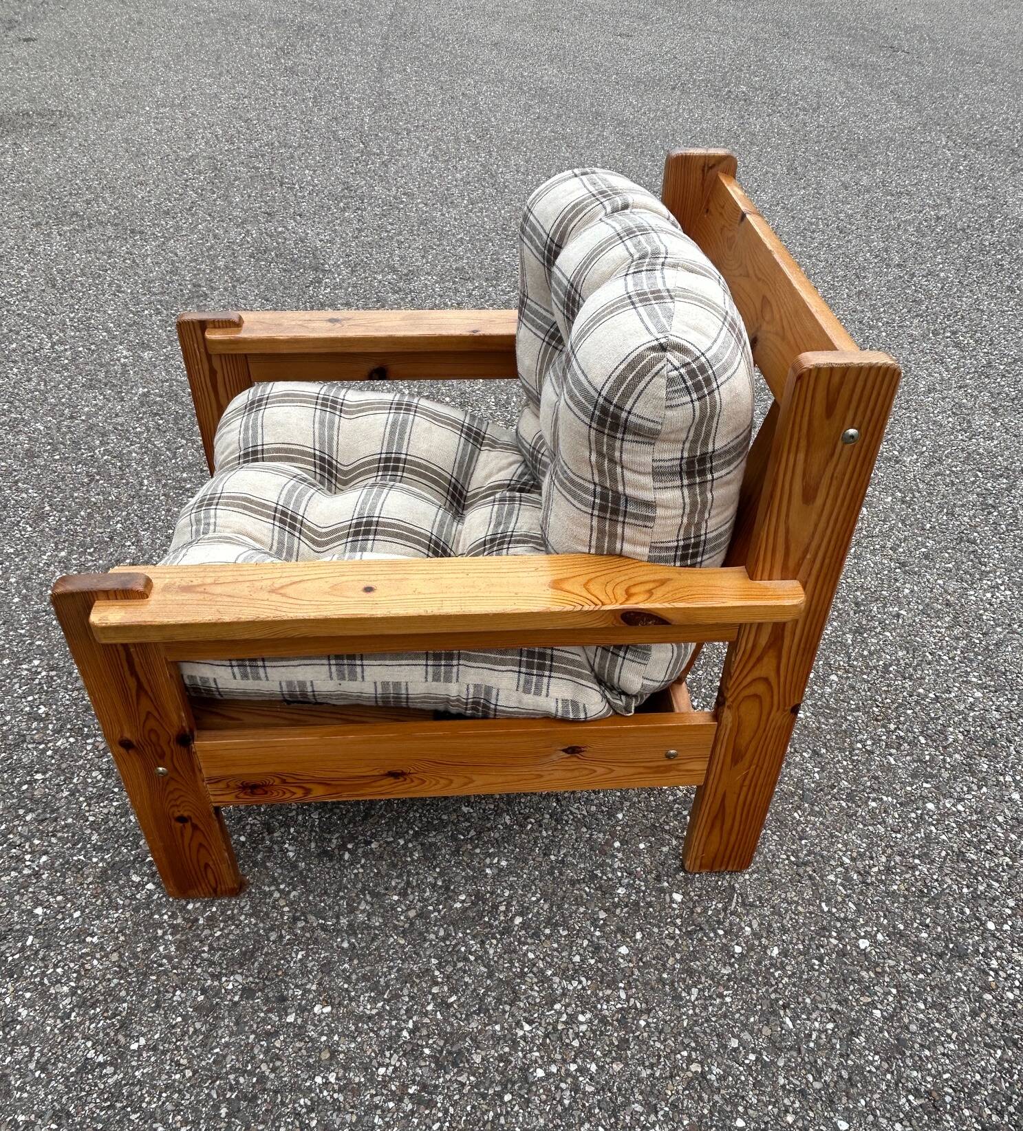 70s brutalist armchair