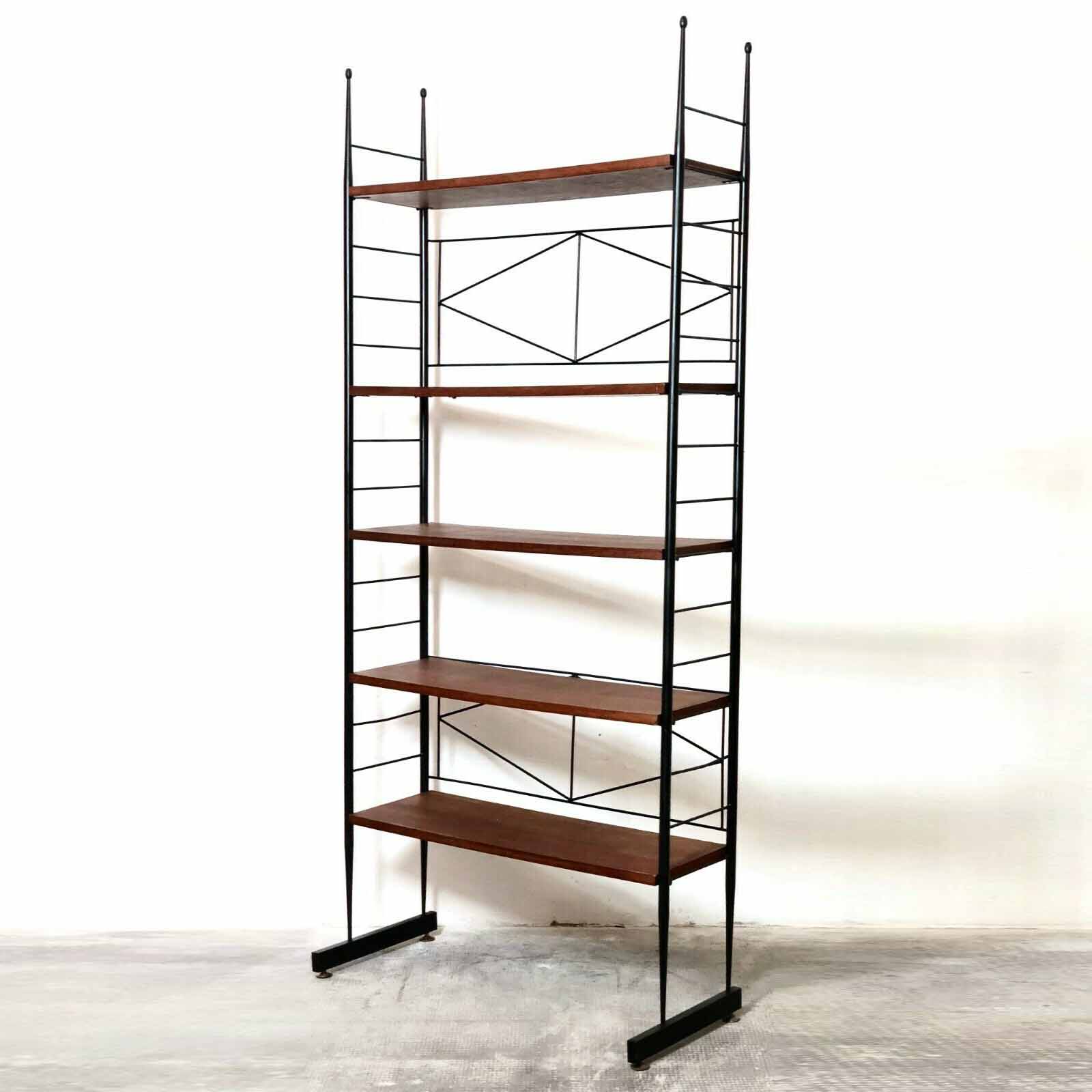 Storage cabinet - modernist library. Italy, 50s