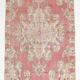 4x7 Red Cream Oriental Vintage Rug, 127x223Cm