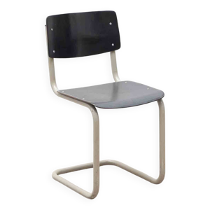 Chaise Pagholz en S ébène et blanc