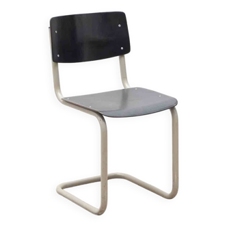 Chaise Pagholz en S ébène et blanc