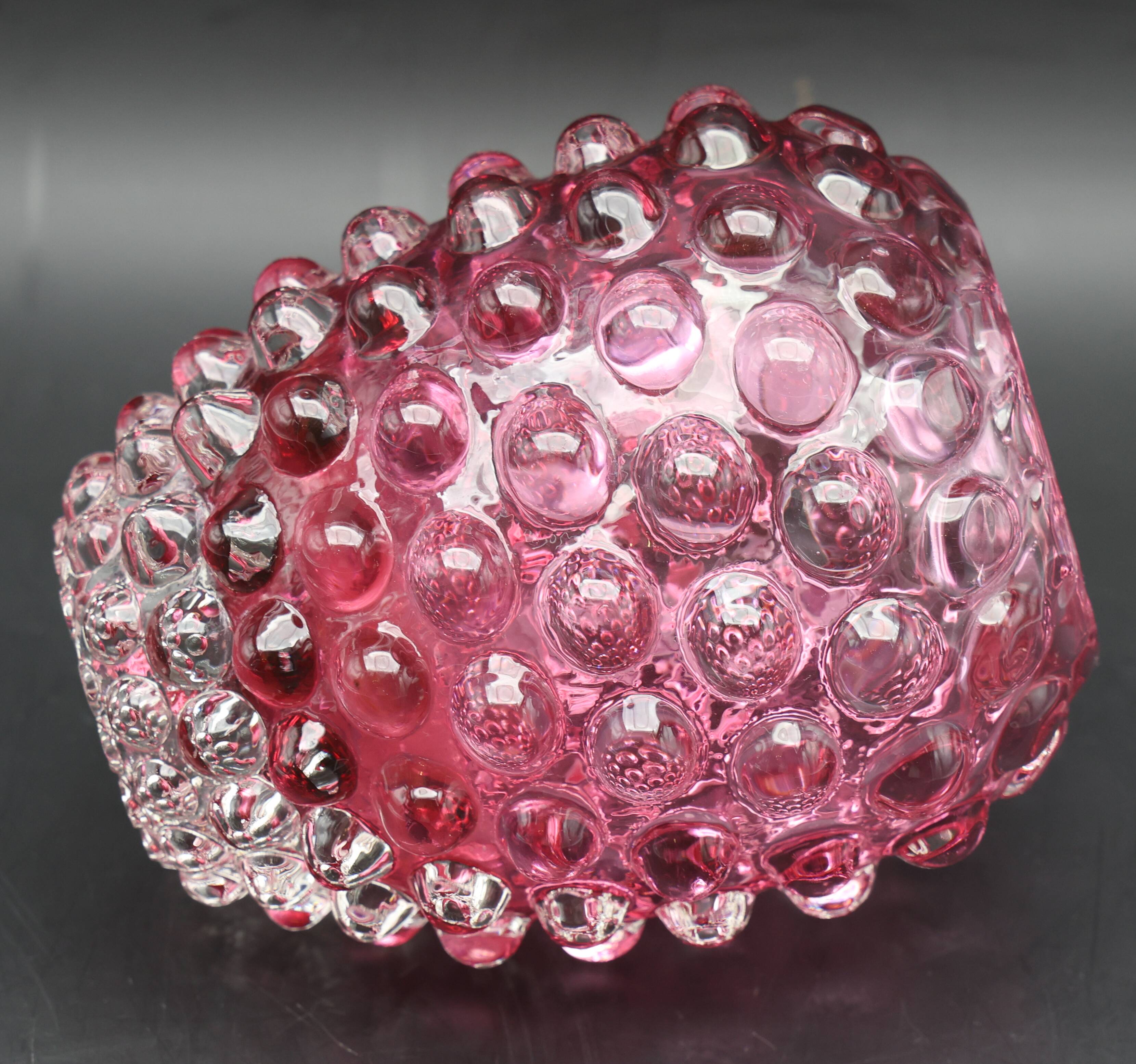 Extraordinary Pink Barovier e Toso Bugnato Vase