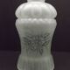 French Vintage Victorian Style White Opaque Patterned Glass Shade 0142