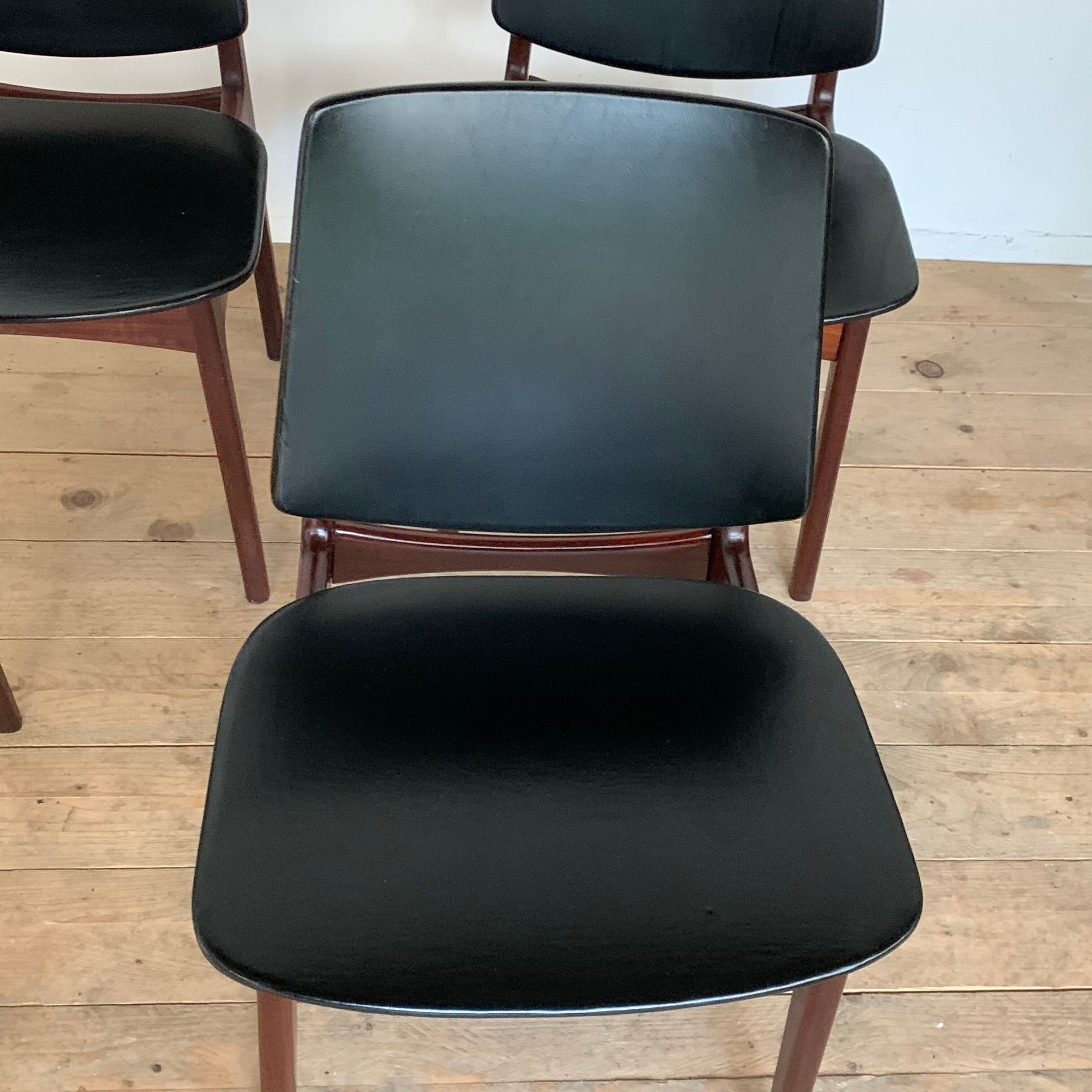 4 Danish teak chairs by Arne Hovmand Olsen