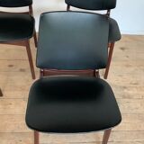 4 Danish teak chairs by Arne Hovmand Olsen