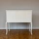 Gustavian commode with wallpaper from Christian Lacroix, 1950s