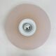 Postmodern Italian pink glass wall lamp, 1980s