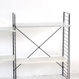 Tomado floor shelf in shades of gray