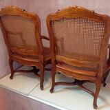 paire de fautteuils cannet louis XV de style