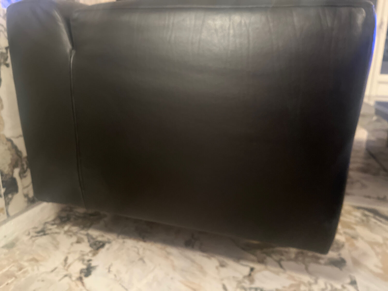 Canapé Cassina MET 250 – Pierre Lissoni – 4 places – Cuir noir