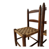 Child's chair made of wood and rope