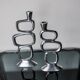 Pair of circle candlesticks by Matthew Hilton, England, 1980