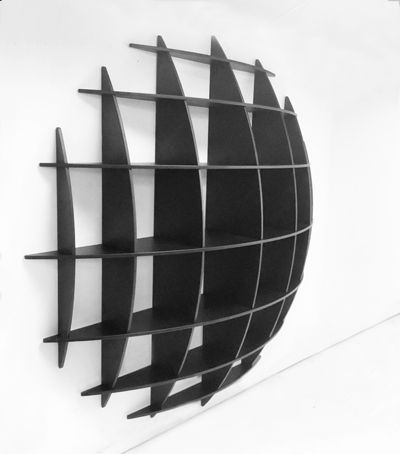 Bibliothèque Tyco par Manfredo Massironi pour Nikol International 1970