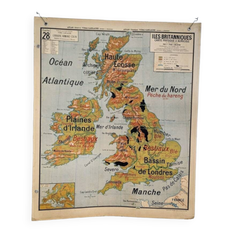 School map videl lablache - n°28 british isles