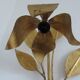 Applique fleur en métal doré années 70