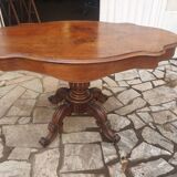 Table guéridon violonné acajou époque xix
