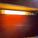 Pair of Scandinavian style bedside tables Gautier furniture with lighting 70s