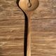 Salad server or large teak spoon, oval shape, split, L30 D9