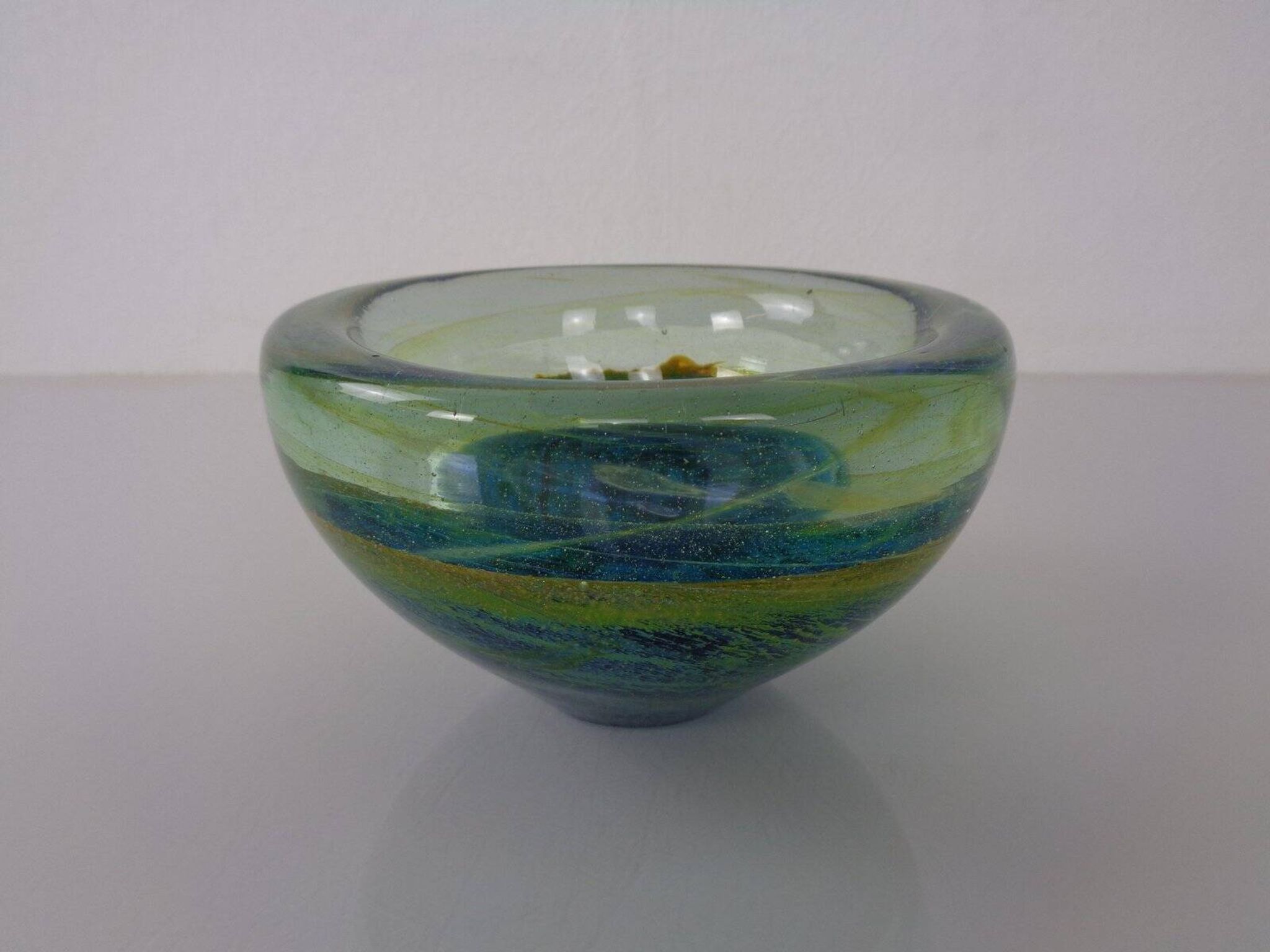 Maltese glass ashtray from Mdina, 1960s