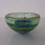 Maltese glass ashtray from Mdina, 1960s