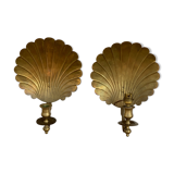 Pair of shell sconces