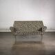 Italian leopard print fabric sofa