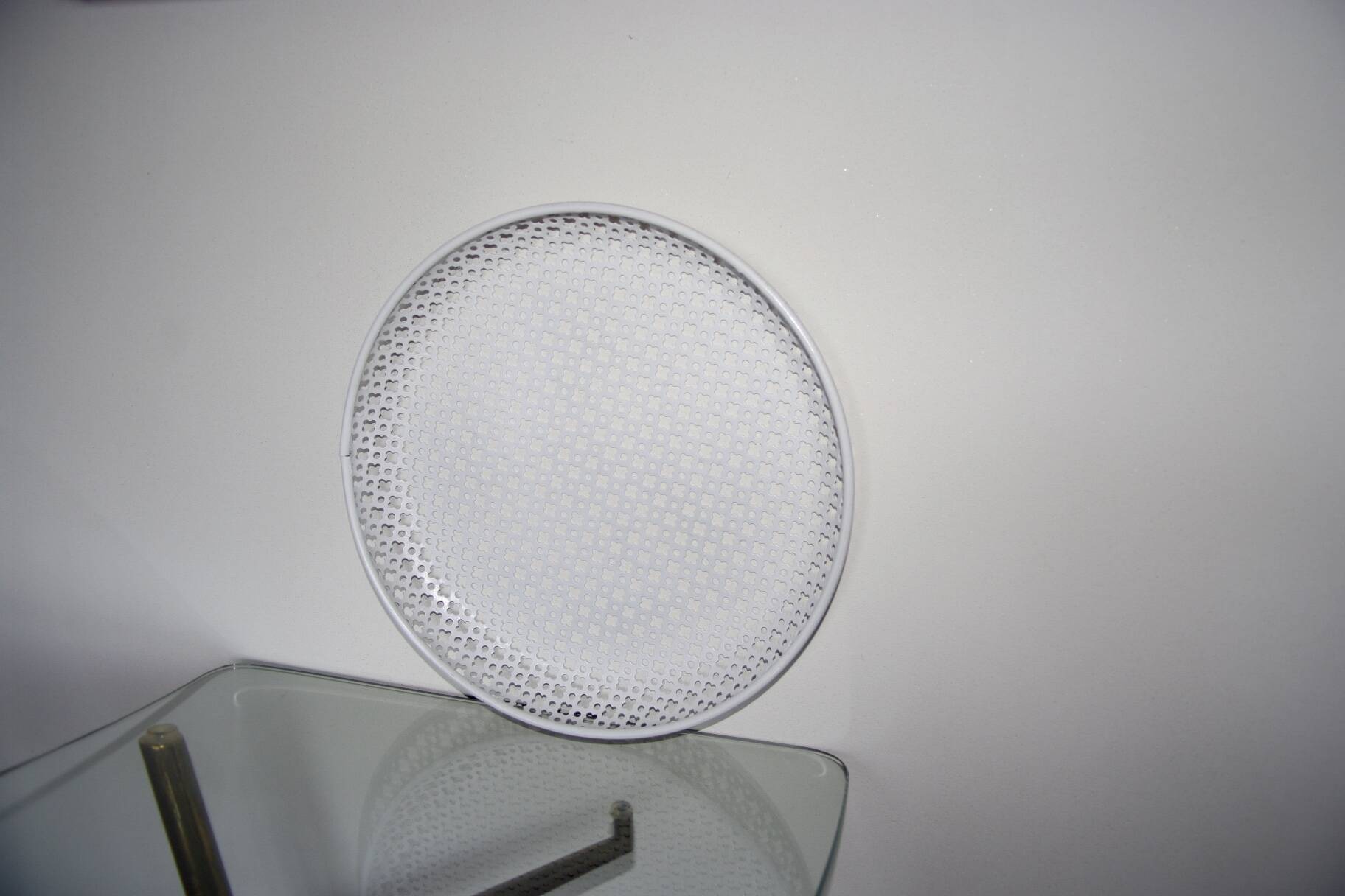 Vintage perforated metal tray by mathieu mategot for artimeta 1960