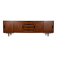 Vintage 1960s Italian-design wood and glass sideboard