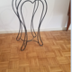 Wrought iron pedestal table
