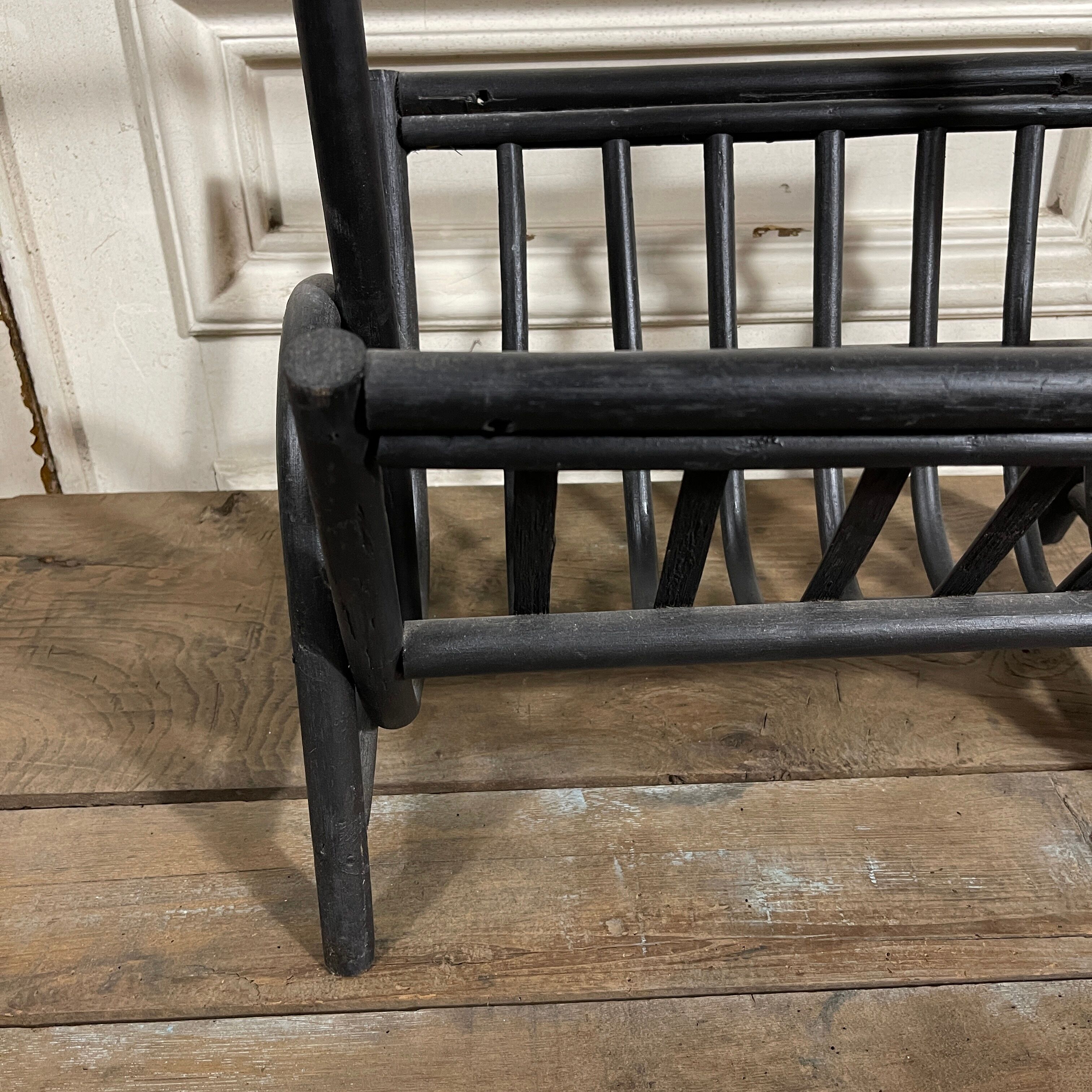 Rattan newspaper holder