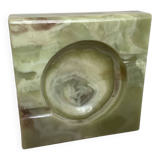 Green onyx ashtray empty pocket