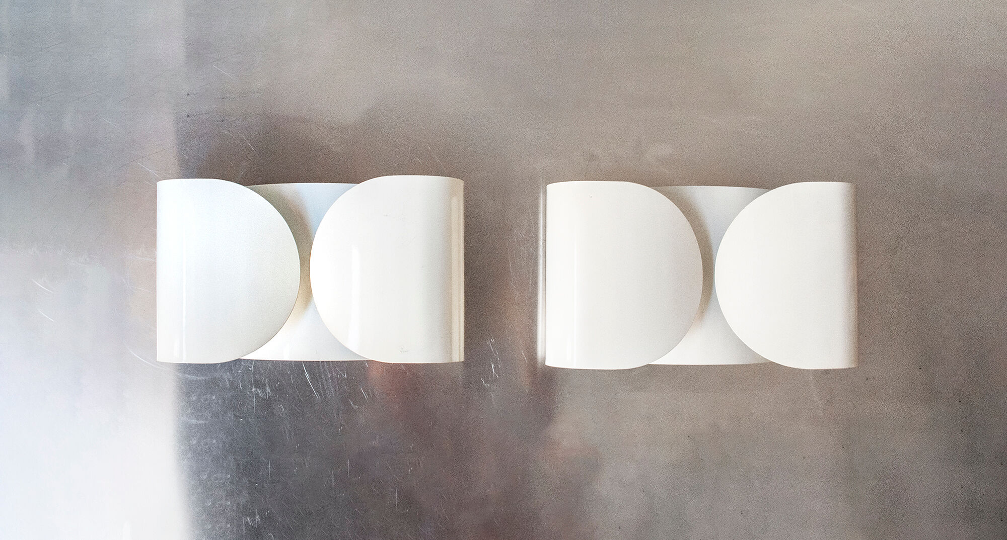 Pair of wall lamps Foglio di Tobia Scarpa for Flos Italia Year 1966