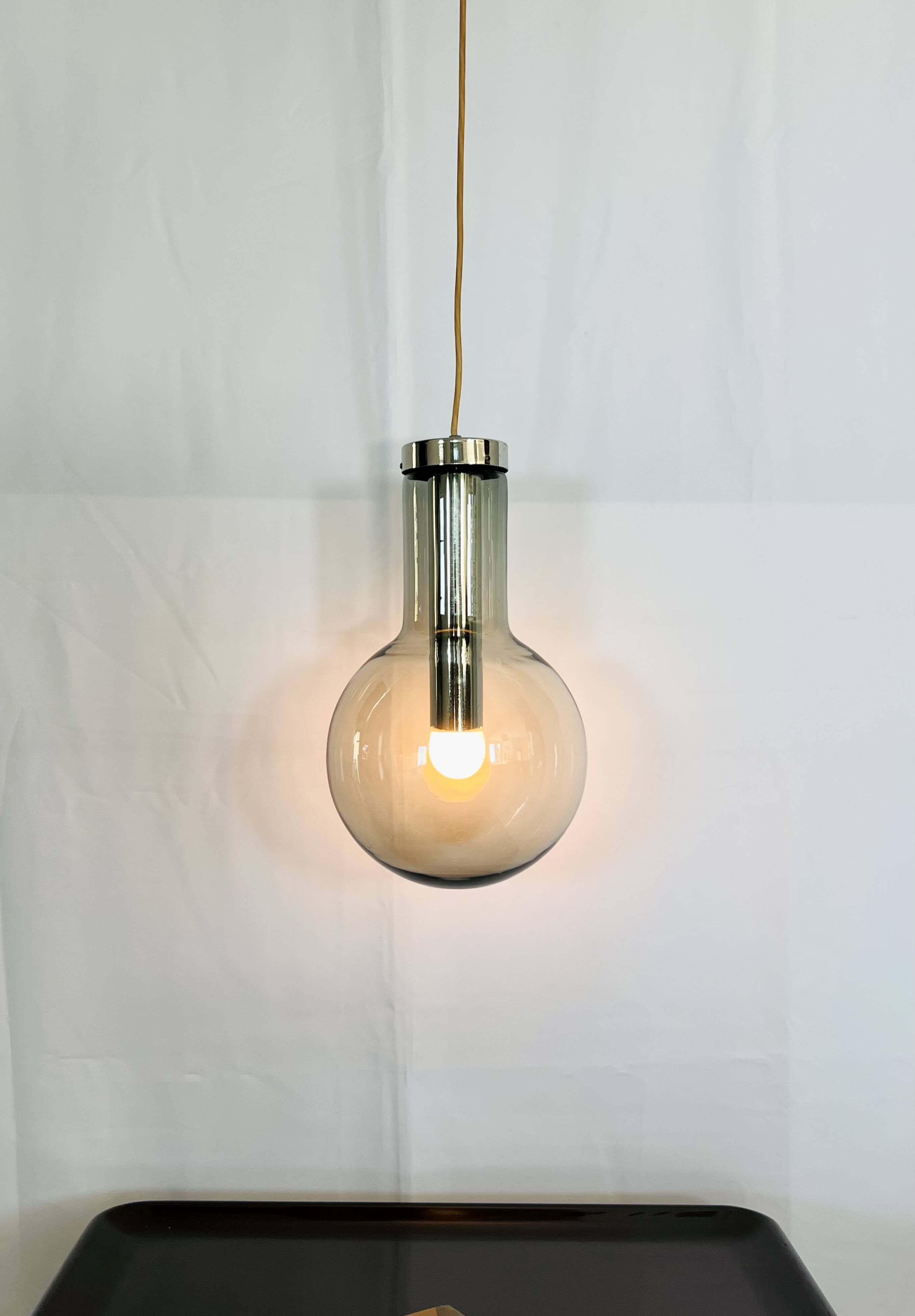 Large Maxi Bulb pendant light by Frank Ligtelijn for Raak, Netherlands 60's