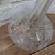 Antique cut crystal decanter with stopper.