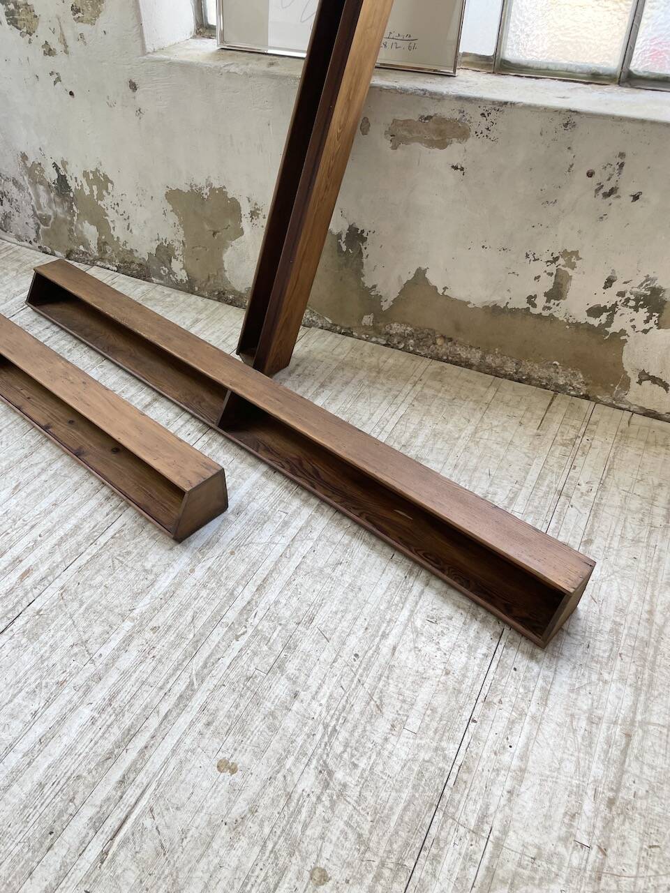 XL wooden wall storage