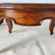 Antique solid wood footstool – Louis XV style, curved legs