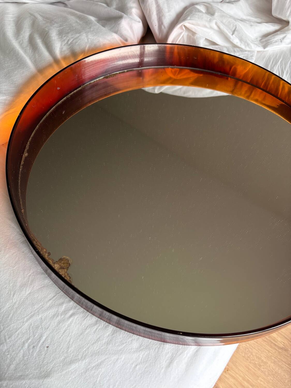 Syla vintage round mirror