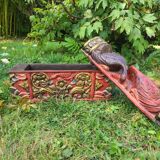 Balinese carved wooden box