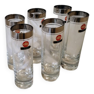 Lot de 6 verres à champagne en cristal ingrid glas