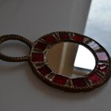 Glass and lead mirror by Irena Jaworska