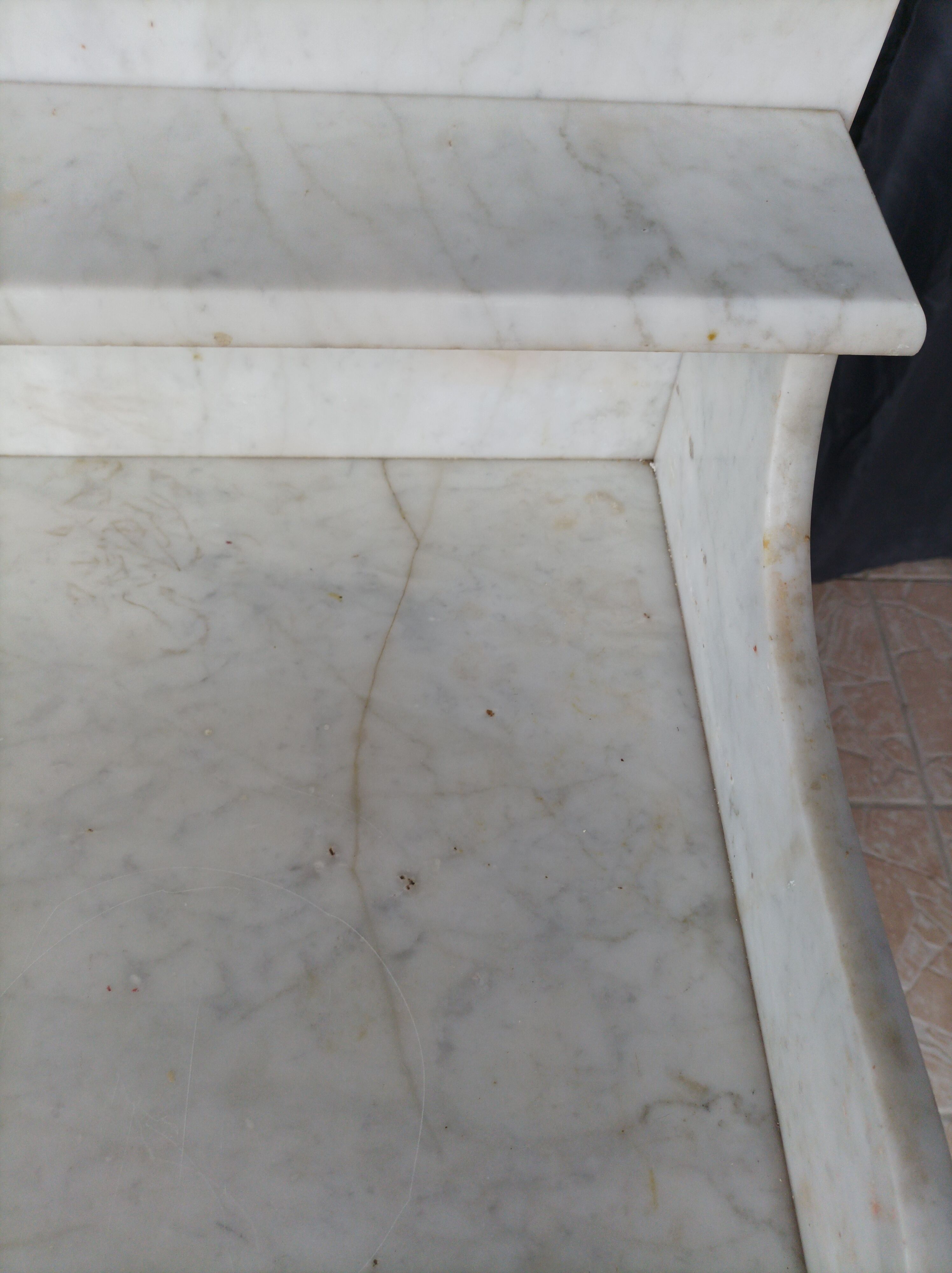 Vintage walnut vanity